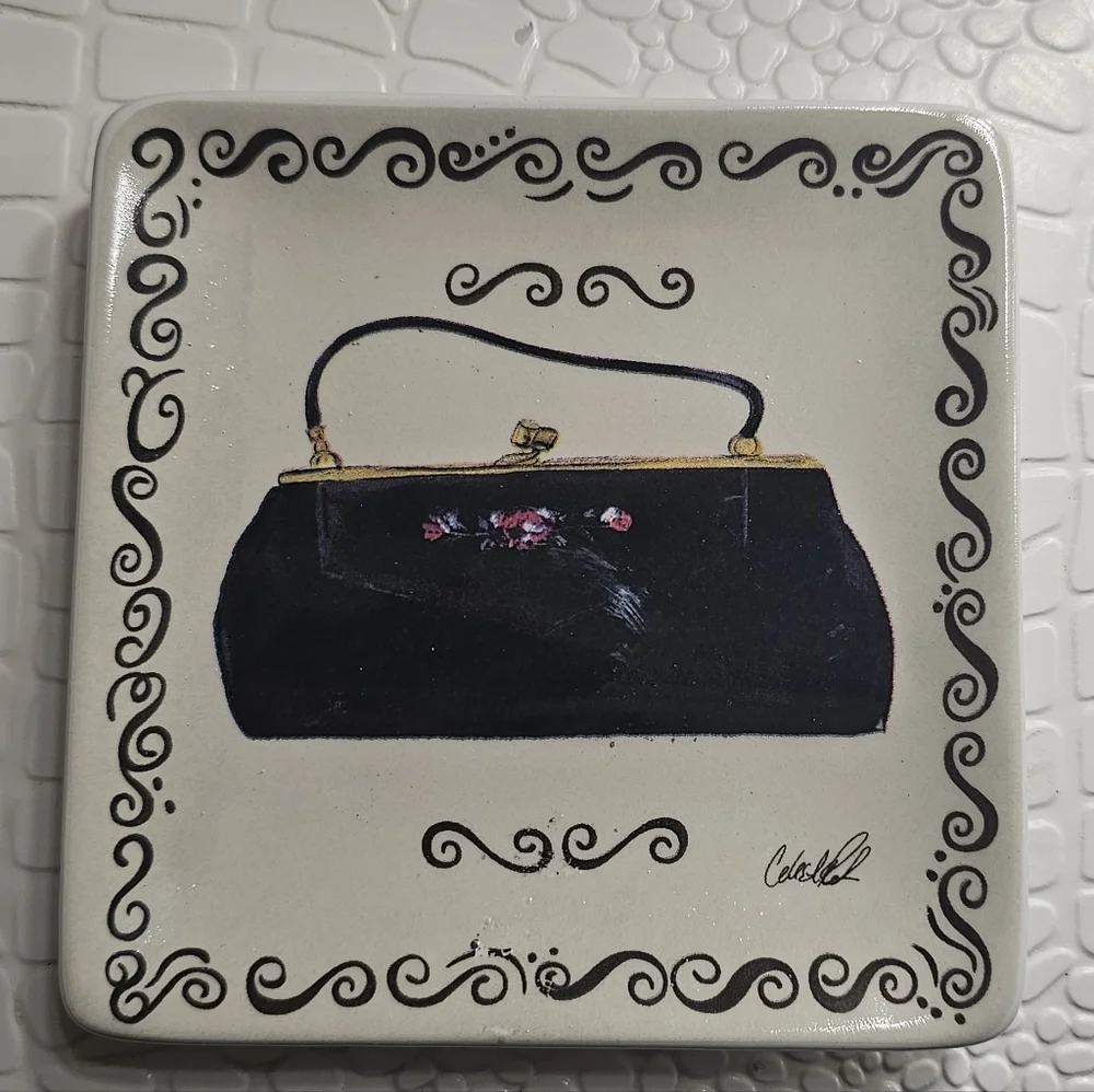 Tray Used As Trinket/Jewlery Dish- Handbag Design By MWW Market